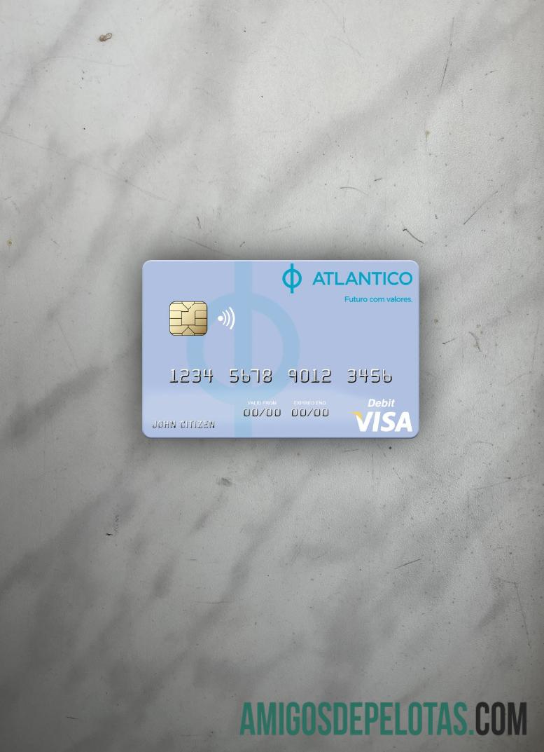 Namíbia Banco Antico Visa Cartão de Débito Photolook Front exemplo